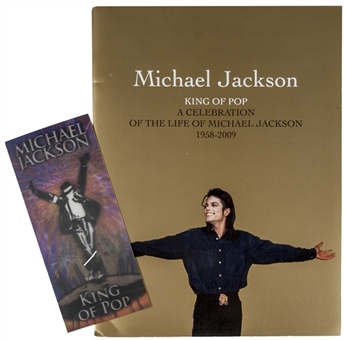 Michael Jackson "This Is It" Lenticular Full Ticket and Memorial Program